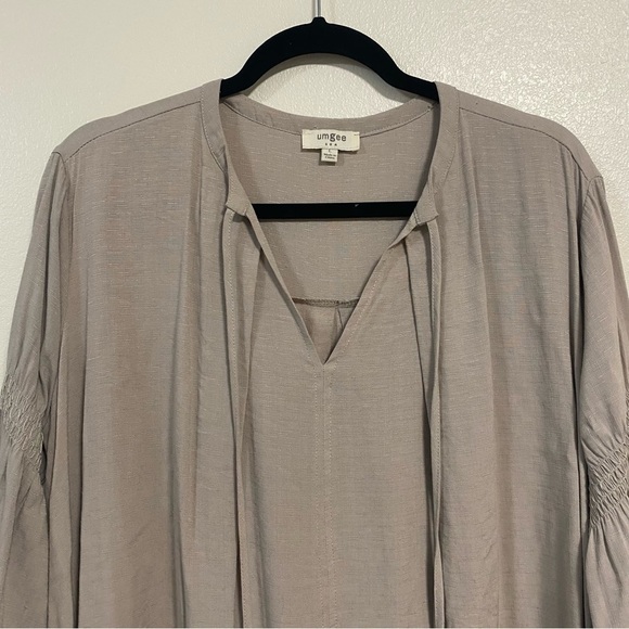 Umgee Ballon Sleeve Oversized Blouse Size Large - Picture 7 of 13